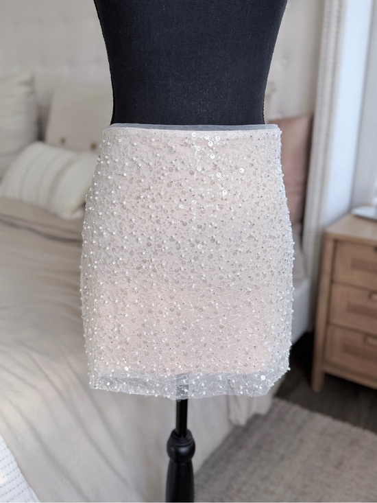 Lucy Paris Dresses & Skirts - Lucy Paris Sequin Mini Skirt in Light Blush